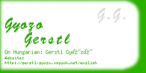 gyozo gerstl business card